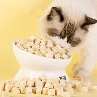 😻🐶อกไก่ฟรีซดราย 100%ฟู้ดเกรด ขนมแมว ฟรีซดรายแมว ไก่ฟรีซดราย ขนมฟรีซดรายแมว ไก่ฟรีซดรายแมว อกไก่เต๋า