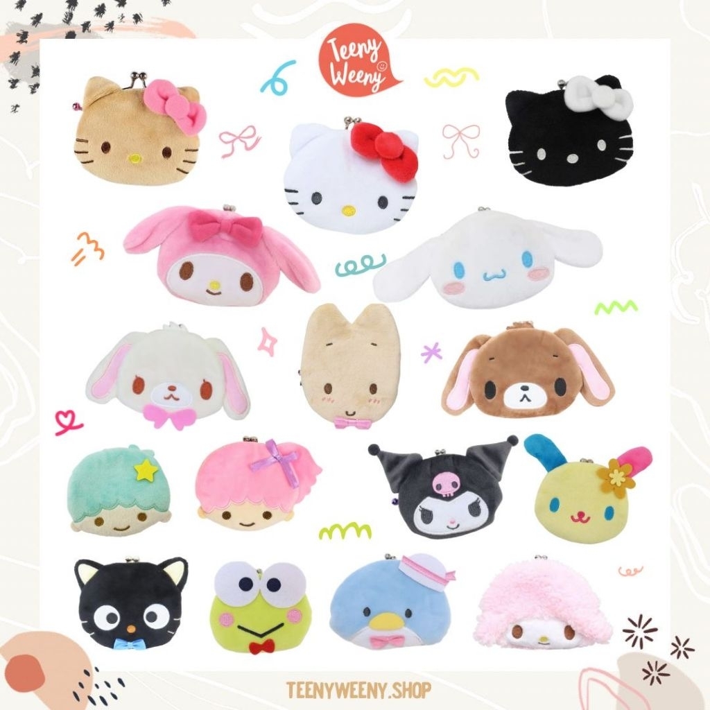 กระเป๋าใส่เหรียญซานริโอ้ รุ่นป๊อกแป๊ก sanrio coin purse