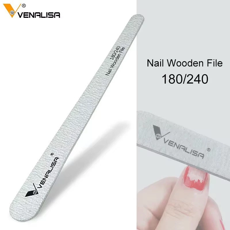🔥พร้อมส่ง🔥VNL02 ตะไบบางเล็บ VENALISA 180/240 ตะไบเล็บมืออาชีพ Nail File สำหรับเล็บเจล/อะคริลิค