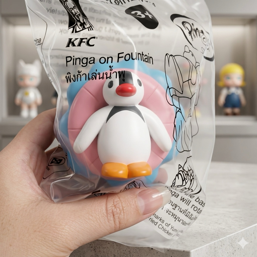 Pingu KFC พิงก้าเล่นน้ำพุ ของเล่นKFC