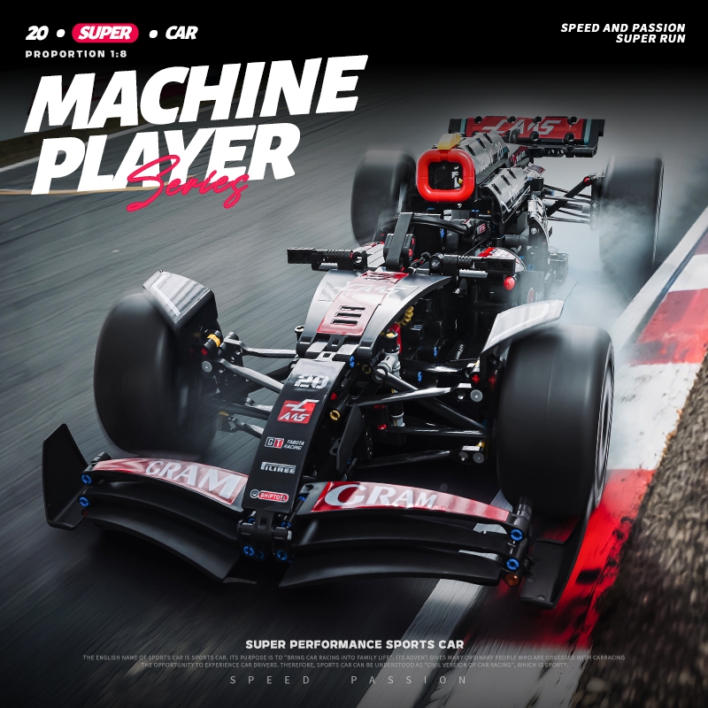 ตัวต่อรถคันใหญ่ รถบังคับ 1:8 F1 แข่งรถ 1420ชิ้น technicตัวต่อ ของเล่นสะสม ของเล่นเด็ก14ขวบ