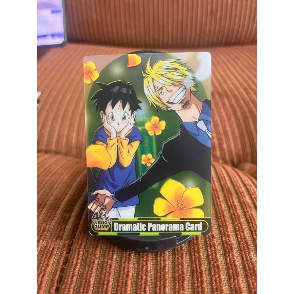 Videl x Vinsmoke Sanji Dragon Ball x One Piece Jump 40th Anniversary Card การ์ดแท้ญี่ปุ่น ลิมิเต็ด (