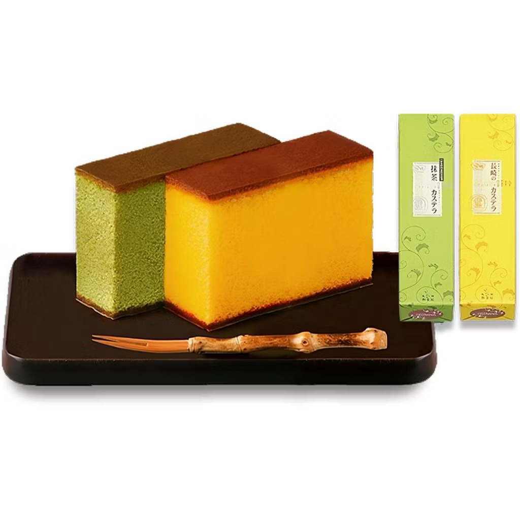 Izumiya Nagasaki Matcha Castella cake-Honey cake เค้กชาเขียว มัทฉะ