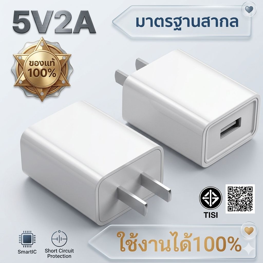 หัวชาร์จ 5A2A หัวชาร์จโทรศัพท์ อื่นๆ หัวชาร์จเร็ว แท้!