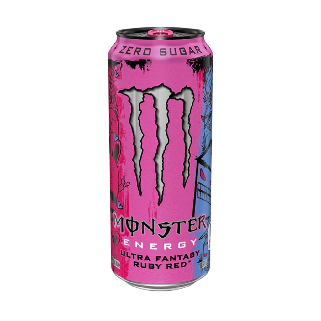 Monster Energy Ultra Energy Drink Fantasy Ruby Red 500ml
