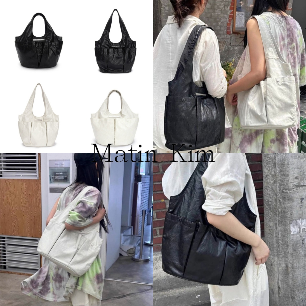 『 Nana Bag 』🇰🇷 Matin Kim ริ้วรอย การออกแบบกระเป๋าคู่ กระเป๋าสะพายข้างเดียว