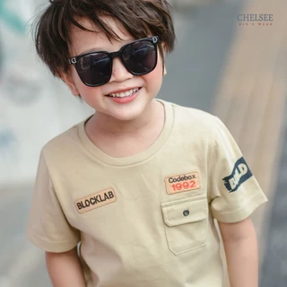 Chelsee เสื้อยืดคอกลม แขนสั้น เรียบๆ ผ้า 100%Cotton เด็กผู้ชาย อายุ 1.5-10 ปี เสื้อผ้าเด็กโต รุ่น 128273