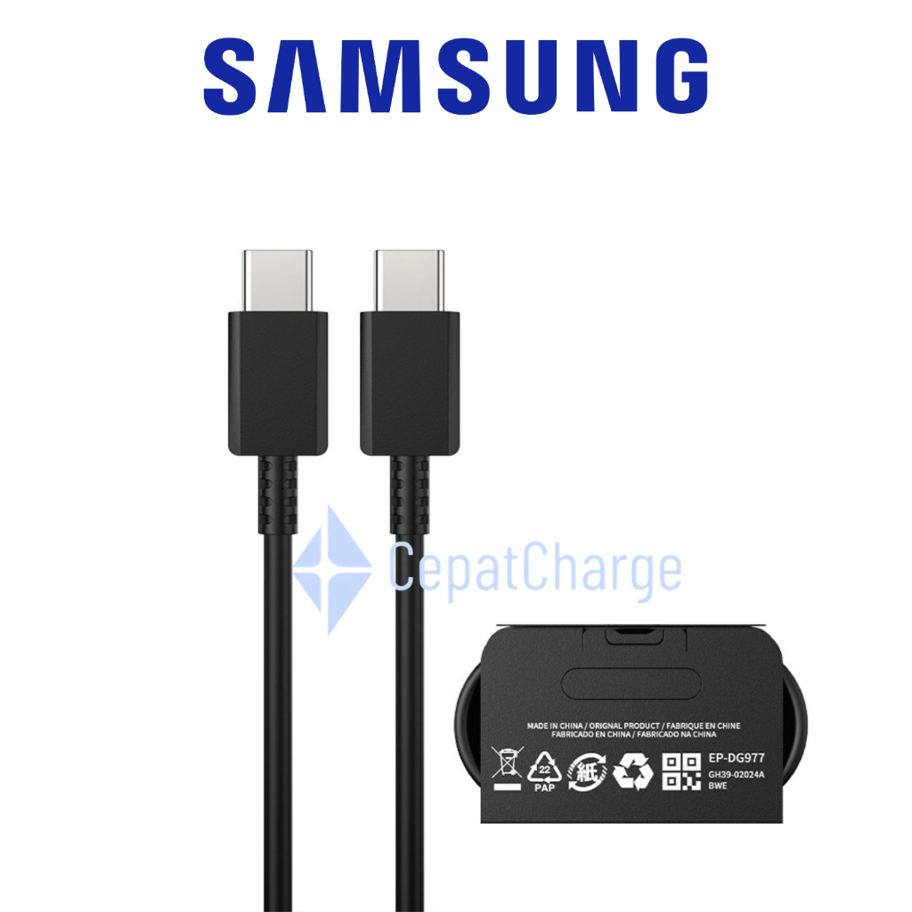 Samsung 45W Cable ( 5A ) Type C to C Cable (1m) สายชาร์จเร็ว 45W ของแท้จาก Samsung