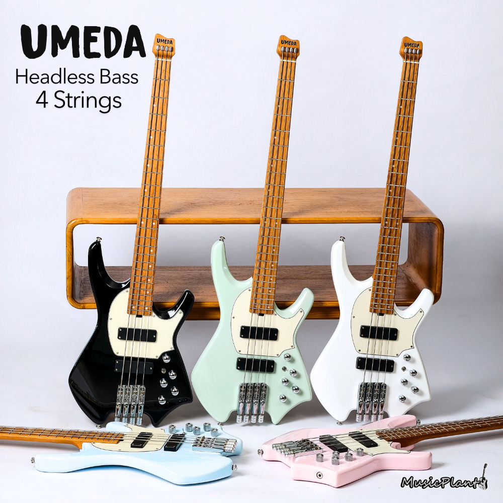 เบสหัวตัด Umeda - Active Headless Bass 4 Strings