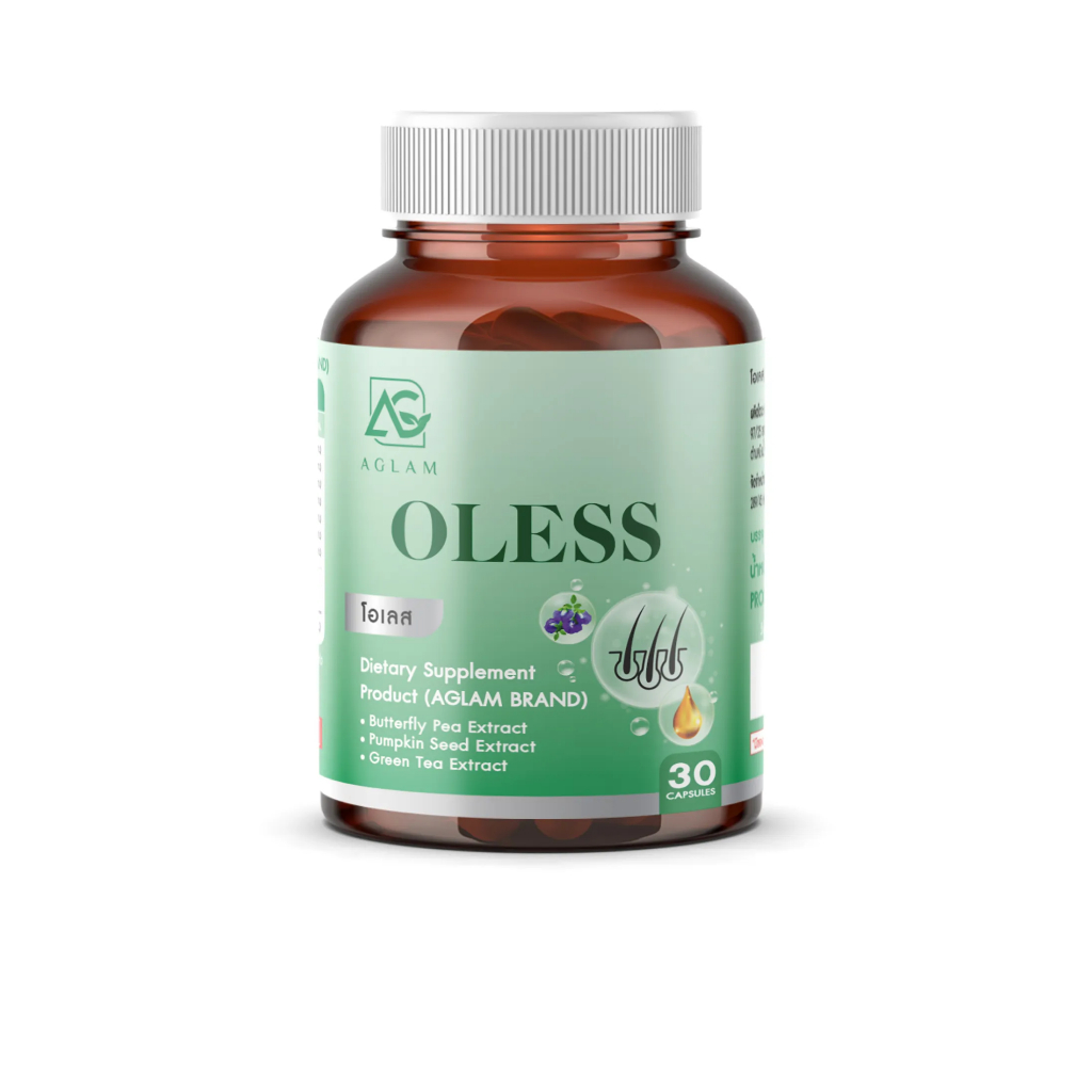 Aglam Oless โอเลส วิตามินเสริม ( 1 ขวด 30 แคปซูล )