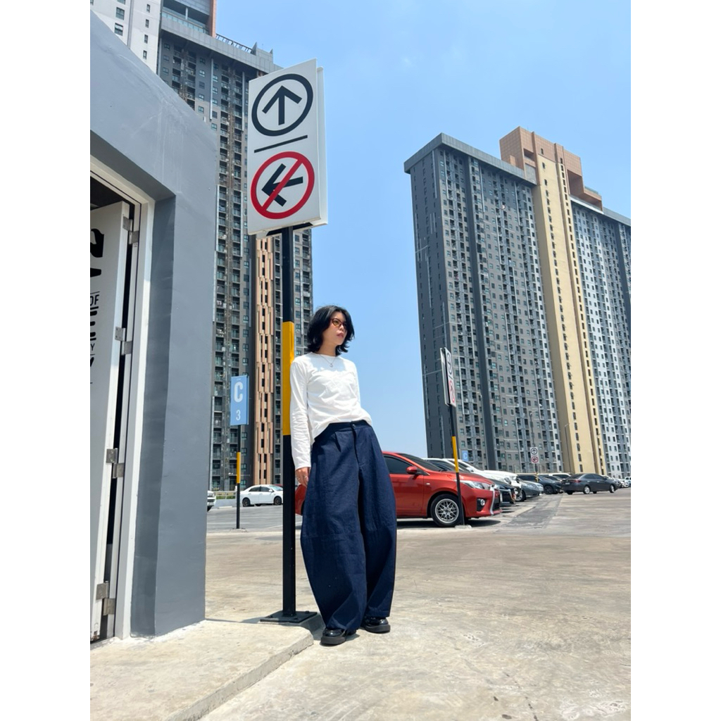 Barrel pants กางเกงขายาวทรงbarrel