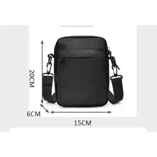 กระเป๋าสะพายผ้าใบ สำหรับผู้หญิง มีหลายช่อง ขนาด 17×7×12cm