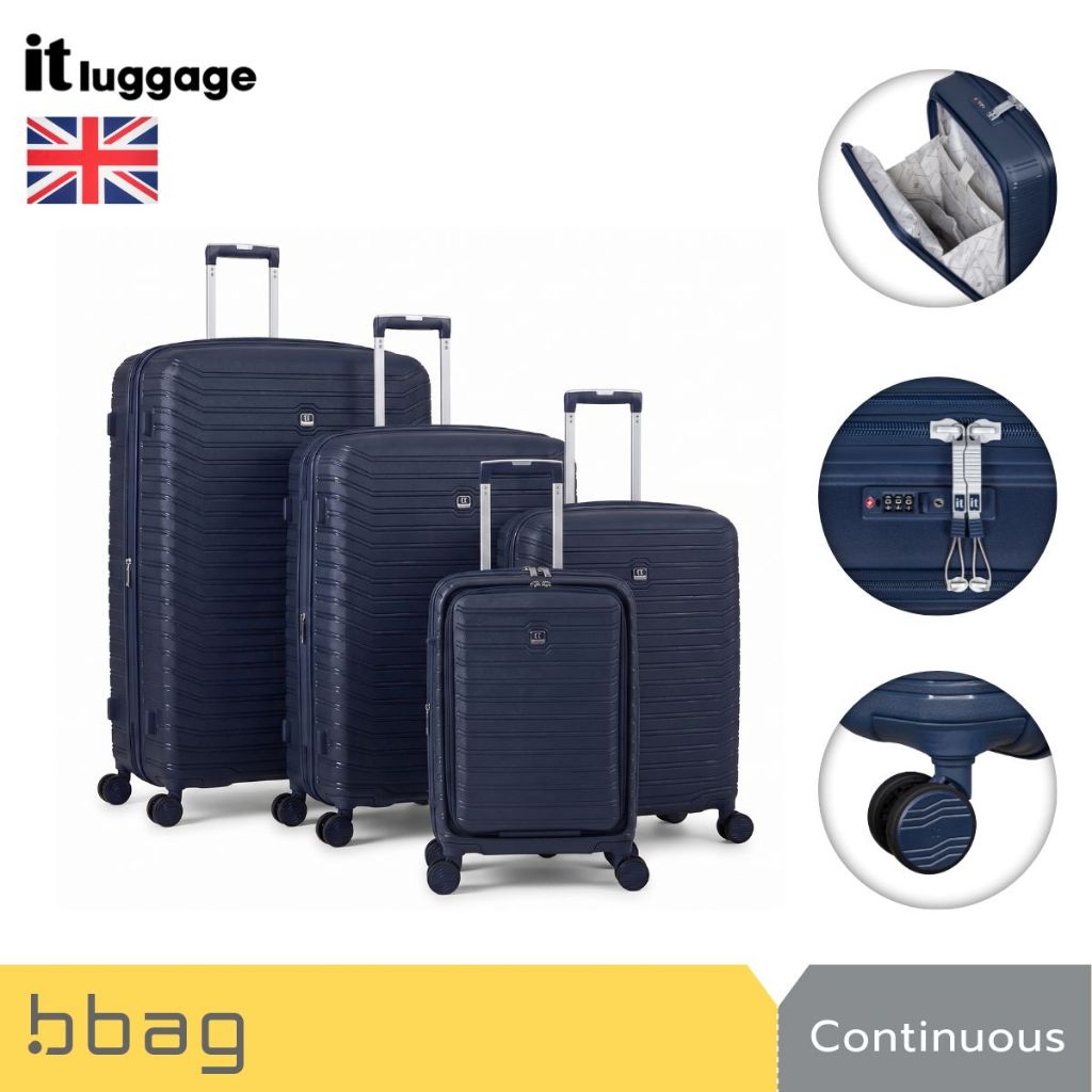 IT Luggage รุ่น Continuous 3088 กระเป๋าเดินทางล้อลาก PP 100% แข็งแรงทนทาน พร้อมช่องหน้าใส่ Laptop (ไ
