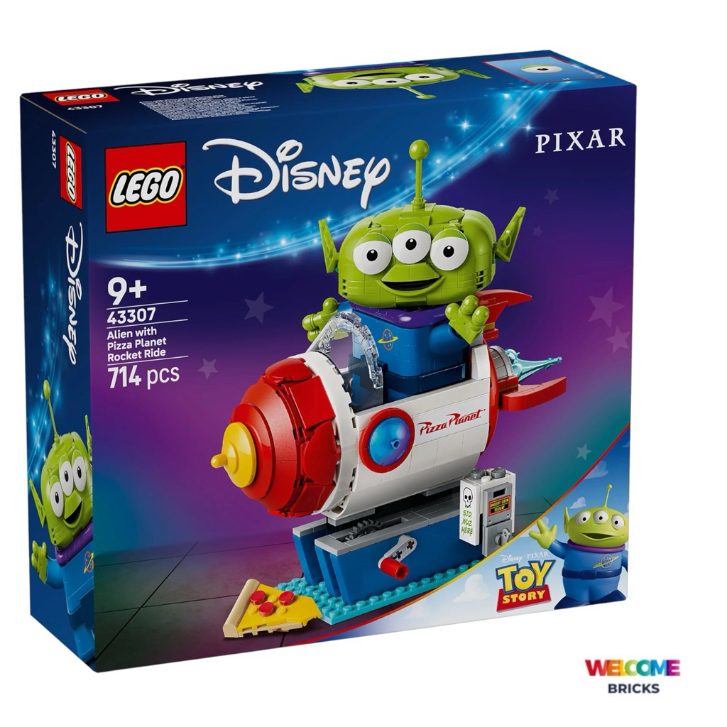 Lego Disney 43307 Alien with Pizza Planet Rocket Ride สินค้าพร้อมส่ง ของแท้ 100%