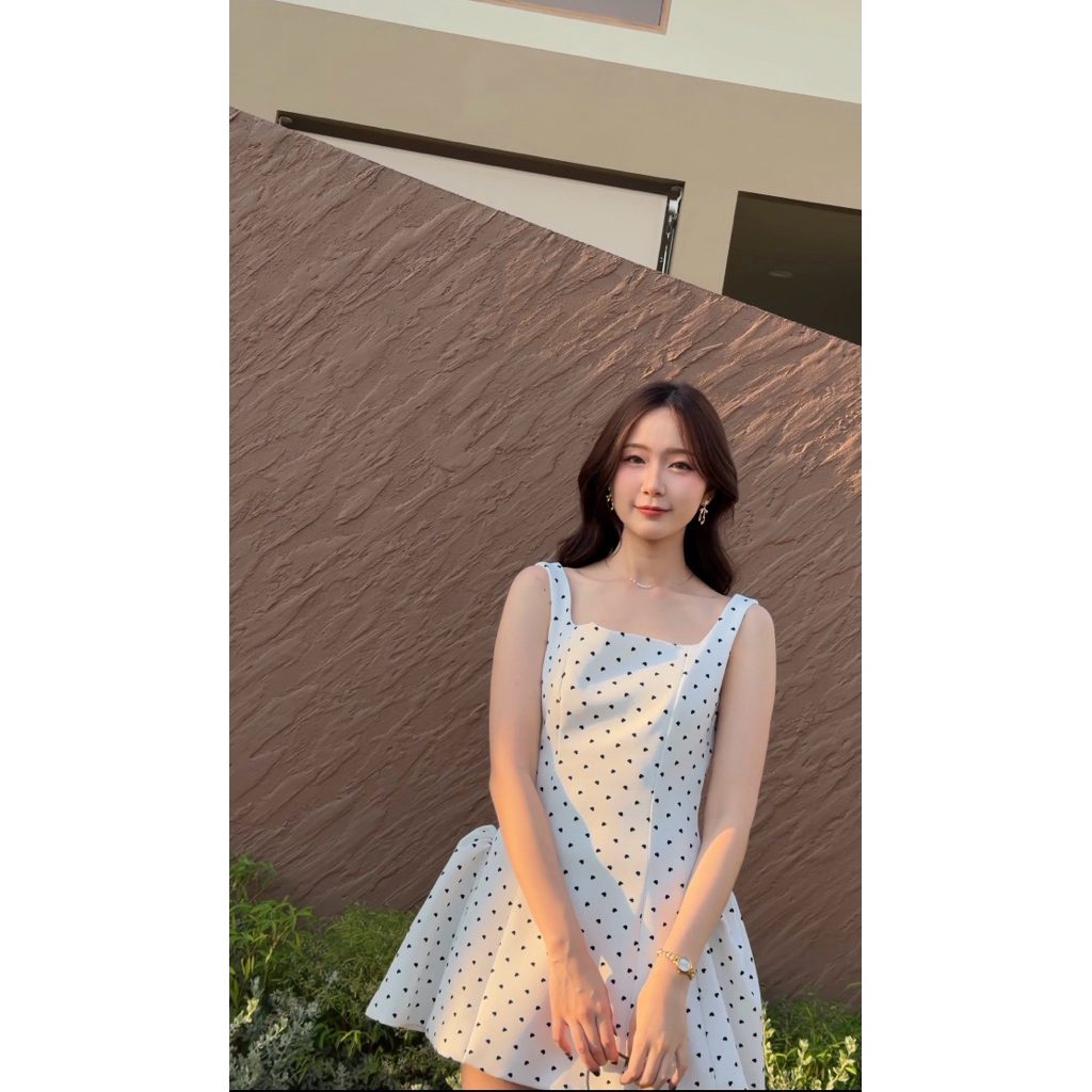 PICHABRAND : NEW STARRY DOTS MINIDRESS ชุดเดรส เดรสสั้น รูปที่ 8