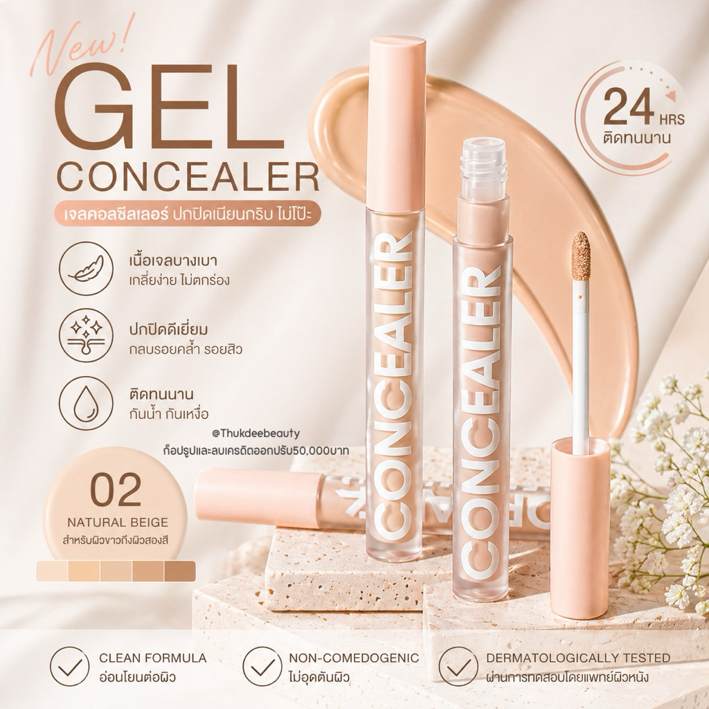 ส่งฟรี/ส่งไว คอนซีลเลอร์​ ปาดเดียวเนียนกริบ ปกปิดดี Lameila​ รอยดำรอยแดง รอยคล้ำใต้ตา รอยสิว เนื้อเก