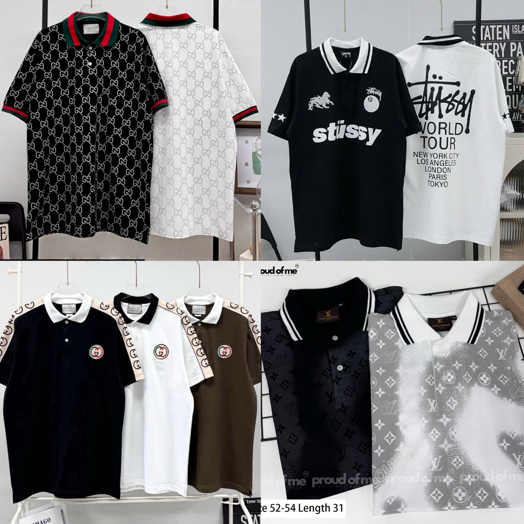 เสื้อคอปก งานแบรนด์  Cotton 100%  อก44-54