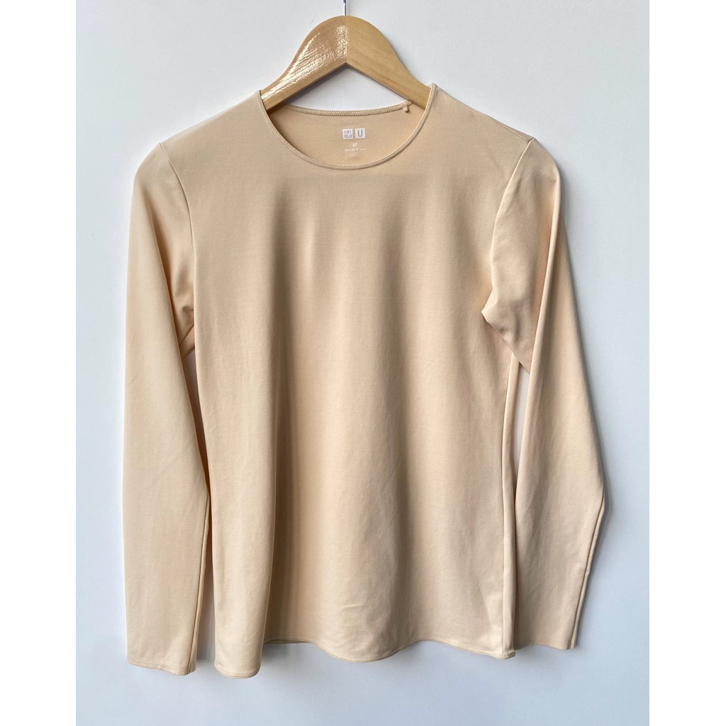 M เสื้อแขนยาวผู้หญิงกันหนาว Uniqlo Heattech มือสอง
