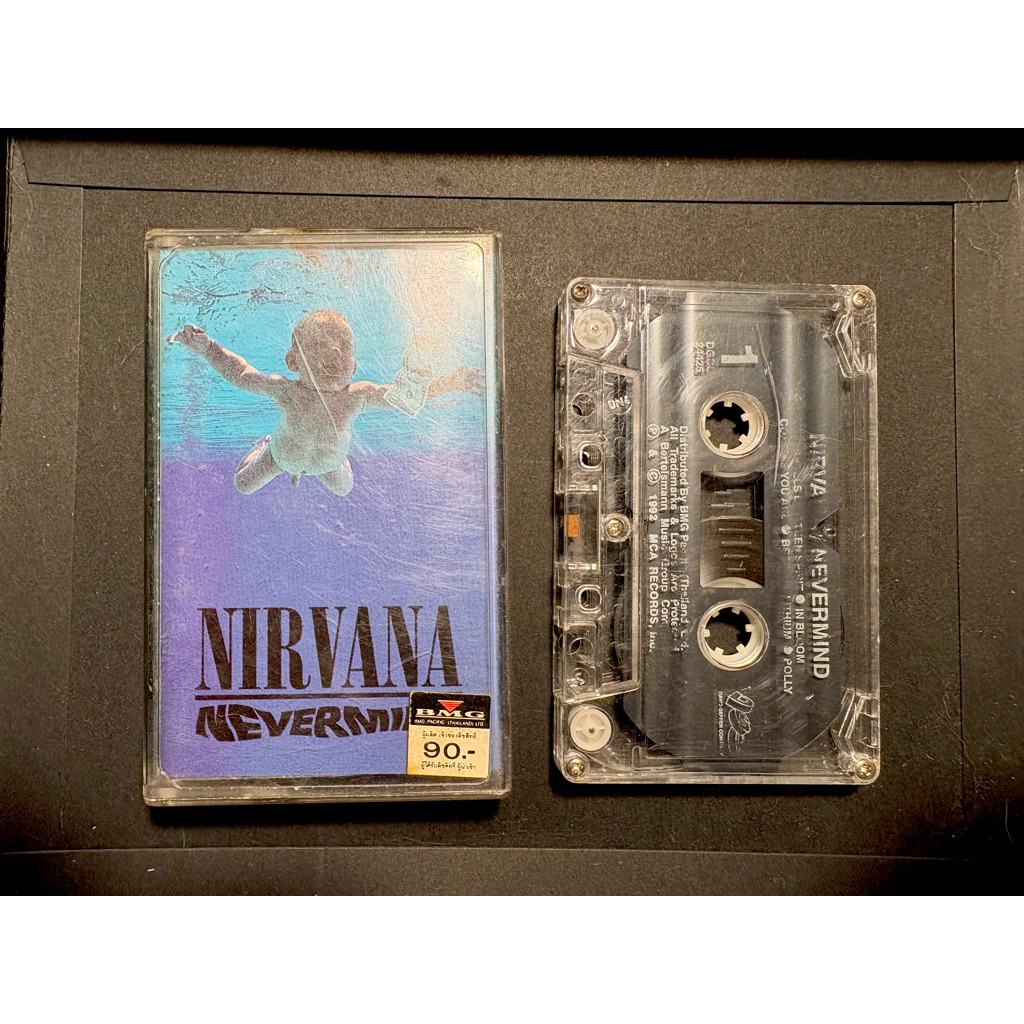 Nirvana Nevermind (1991) Cassette Tape เทปเพลง