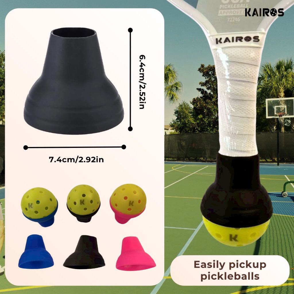 ซิลิโคนเก็บลูกพิคเคิลบอล อุปกรณ์เสริมพิคเคิลบอล Pickleball retriver suction cup KS-CUP