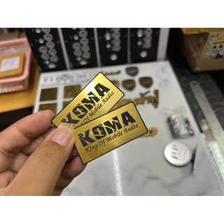 ป้ายโลโก้ KOMA DIY ติดตู้ลำโพง 🔊