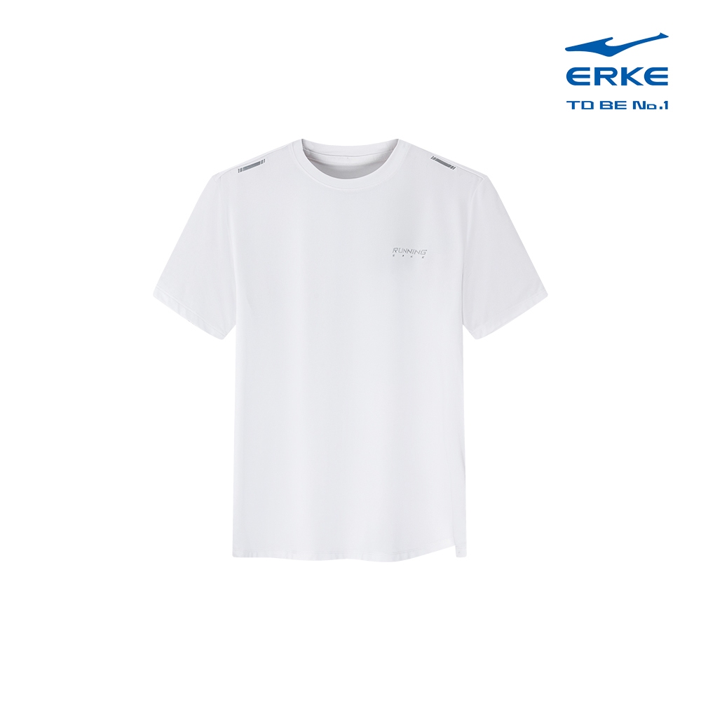 ERKE Crew Neck T-shirt >White > 11225202059-001