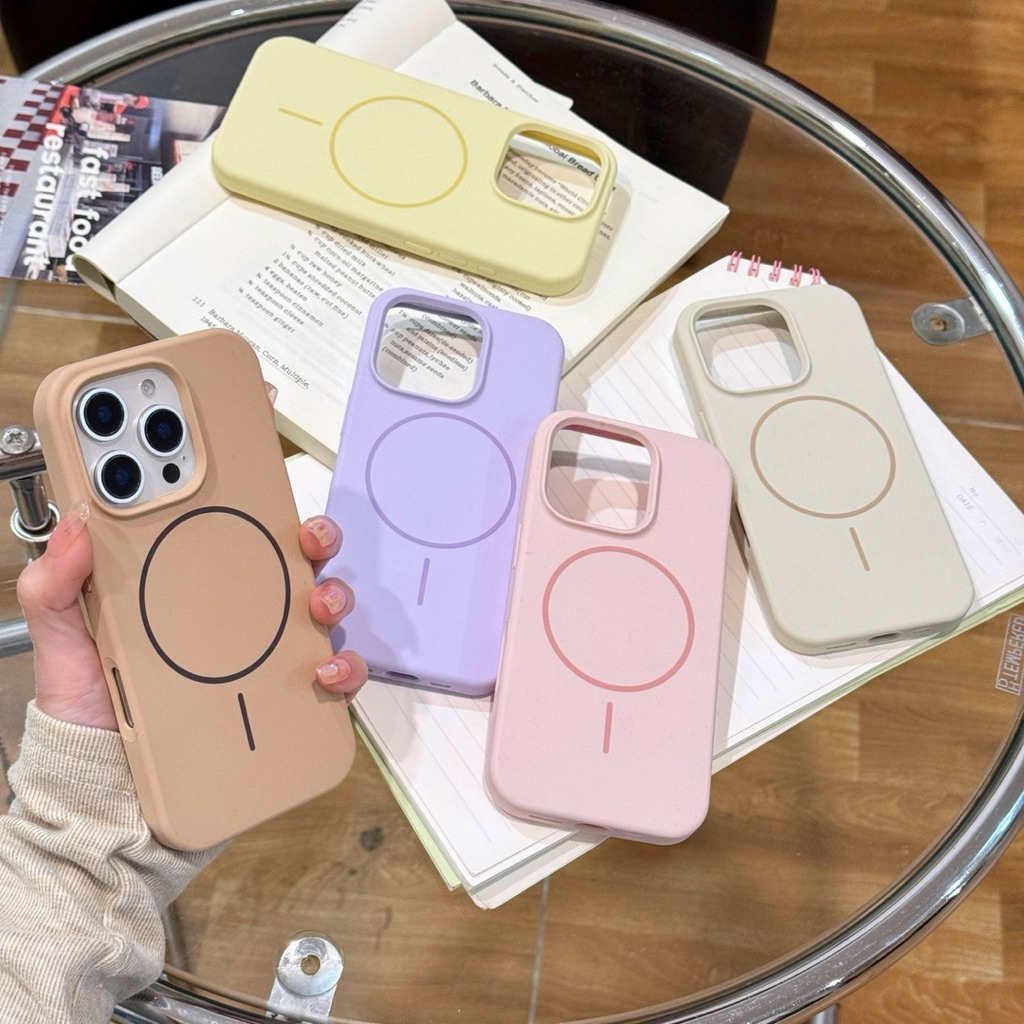 เคสซิลิโคน กำมะหยี่ แม่เล็ก สำหรับรุ่น 17 17Air 16 15 14 13 Pro Max ชาร์จได้