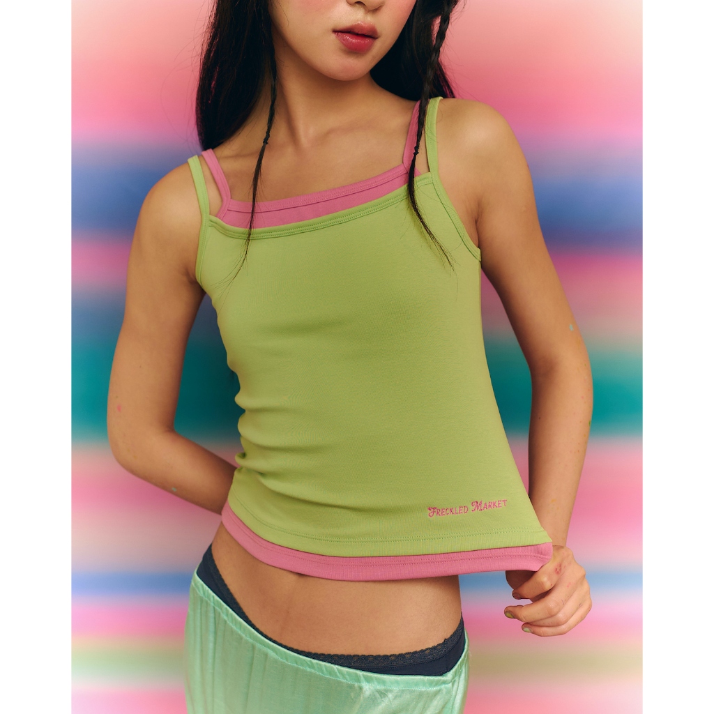 The Freckled Market - Layered Camisole Top เสื้อสายเดี่ยวเลเยอร์