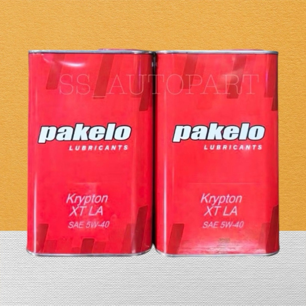 แท้100% น้ำมันเครื่องรถยนต์ Pakelo Lubricants รุ่น Krypton XT LA SAE 5W-40 ขนาด 1 L.