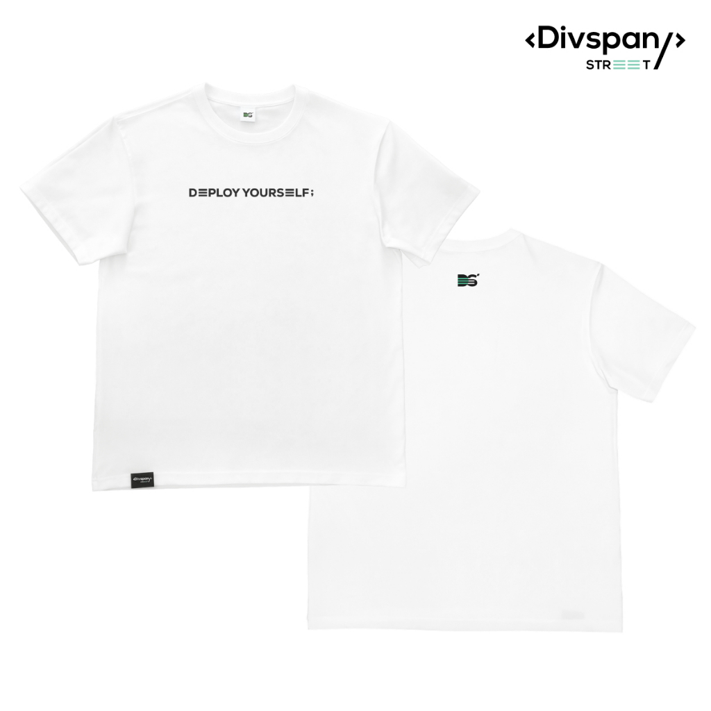 Divspan – เสื้อยืดขาว สตรีทมินิมอล รุ่น Deploy