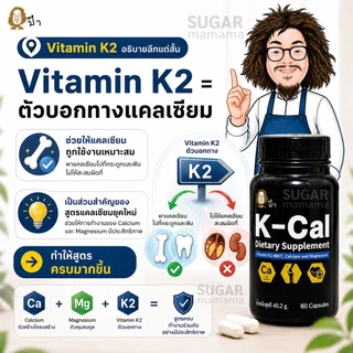 แคลเซียมป๋า Kcal Paa K-Cal vitamin K2-MK7, Calcium and Magnesium หมอนอกกะลา สันติมาน่ะดี ป๋าสันติมานะดี santimanadee