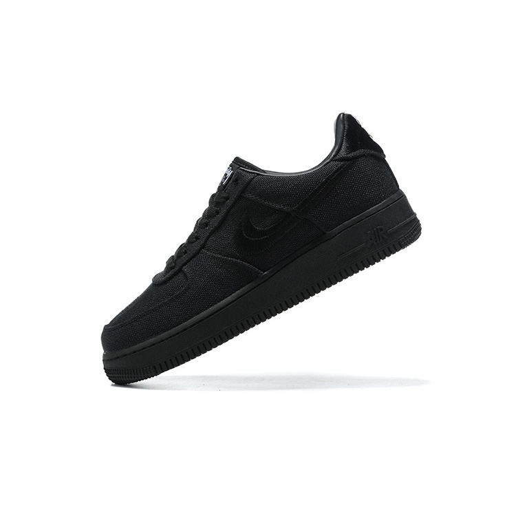 Nike| Stussy X Air Force 1 AF1 All Black Low -For Men and Women