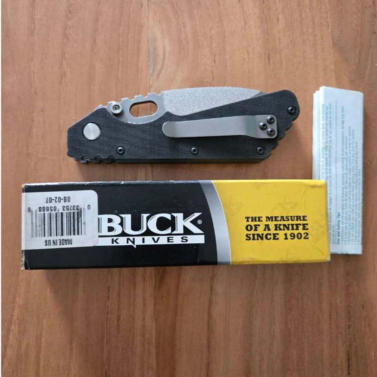 RARE มีดพับ Buck Strider 882 SBTG POLICE G10 Discontinued