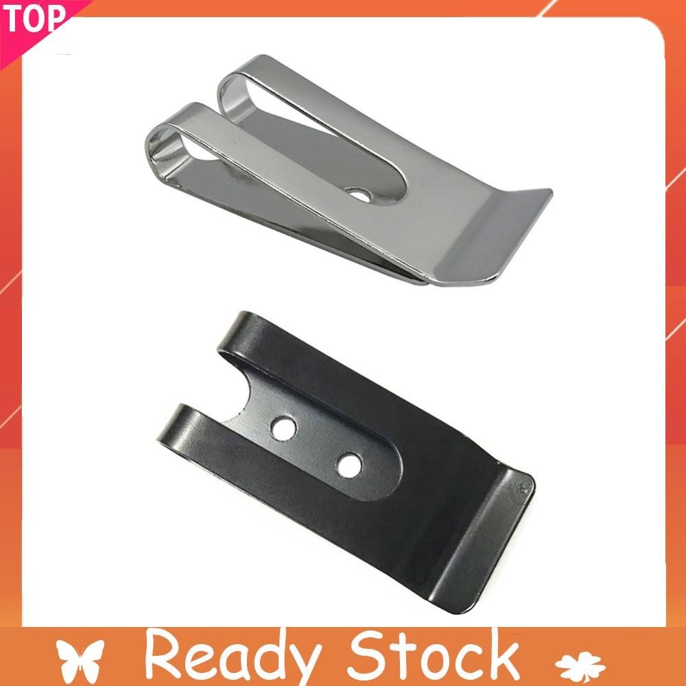 คลิปเข็มขัดโลหะ 54x25 มม. รูคู่ Loop Clasp อุปกรณ์เสริมสําหรับกระเป๋าสตางค์ Pouches