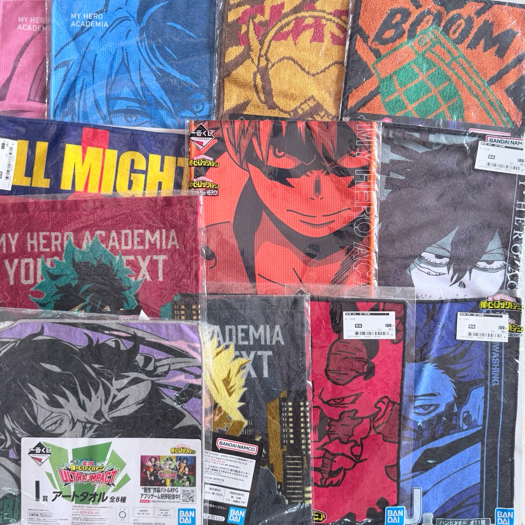 🔥พร้อมส่ง🔥ของสะสม อนิเมะ ผ้า มายฮีโร่ My Hero Academia MHA มือ 1 ลิขสิทธิ์แท้จากญี่ปุ่น งานจับสลาก