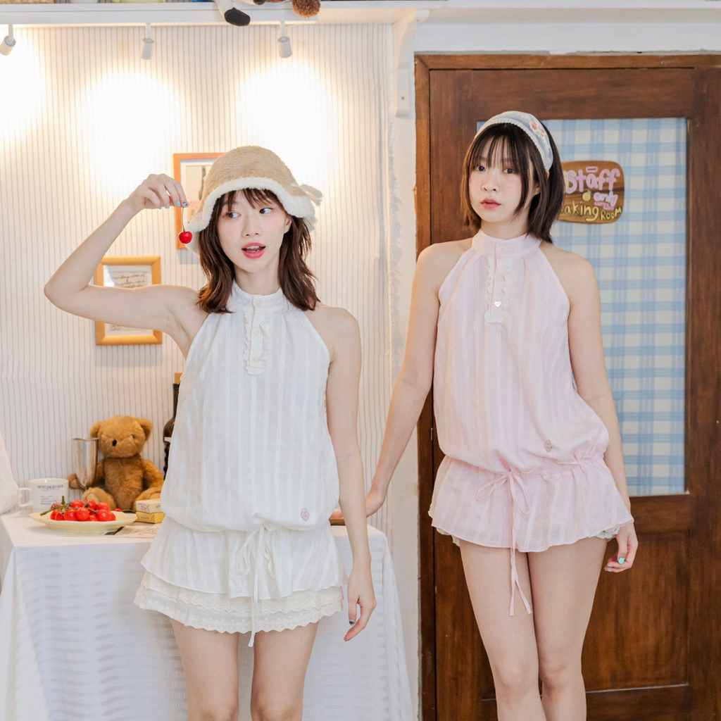 RIKA น้องRuby เสื้อแขนกุดรูดเอว