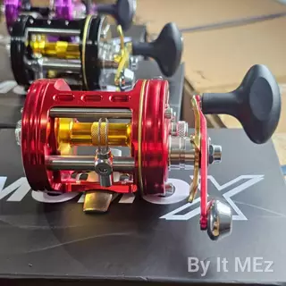 [ ของแท้ ] รอกเบท Weebass MOMO-X V.2 4+1BB เฟรมอลูมิเนียม CNC เฟืองทองเหลือง เบรก 9.5KG จุสายเยอะ
