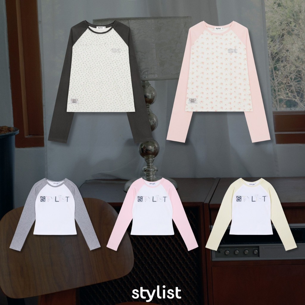 STYLIST - Alie LongSleeve STY -006 เสื้อแขนยาวทูโทน