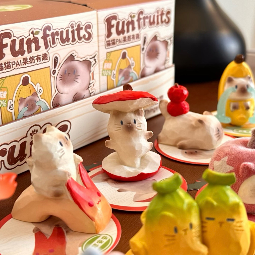 (🍌🥕พร้อมส่งด่วนในไทย) แบบสุ่มโมเดล : CAT PAI Fun Fruits Series