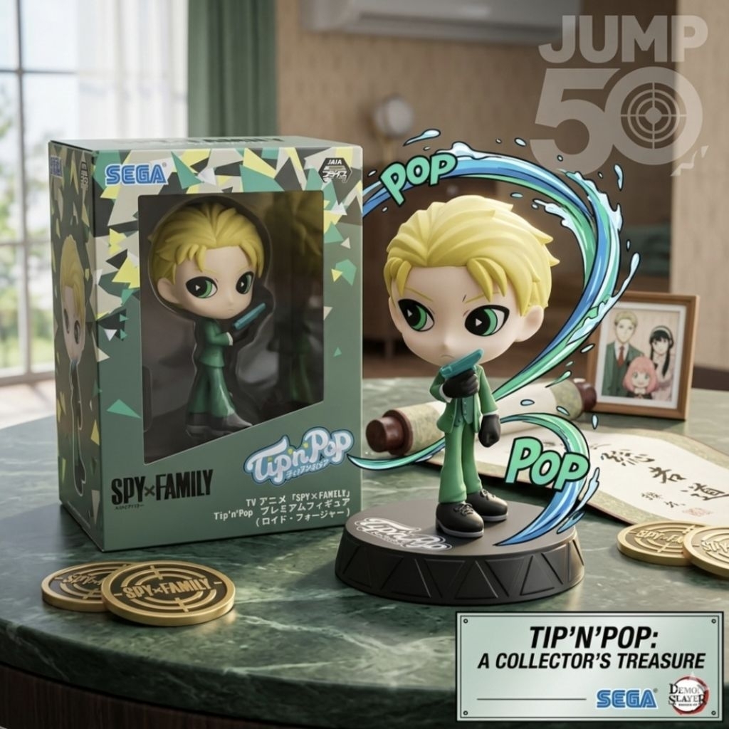 SPY×FAMILY Tip'n'Pop Premium Figure Lloyd Forgerทิปพินป็อป มือ 1 Japan