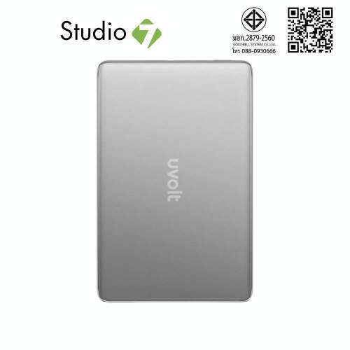 พาวเวอร์แบงค์ UVolt 5000 mAh Wireless Magnet UVP05W-02 Gray (CCC) by Studio7