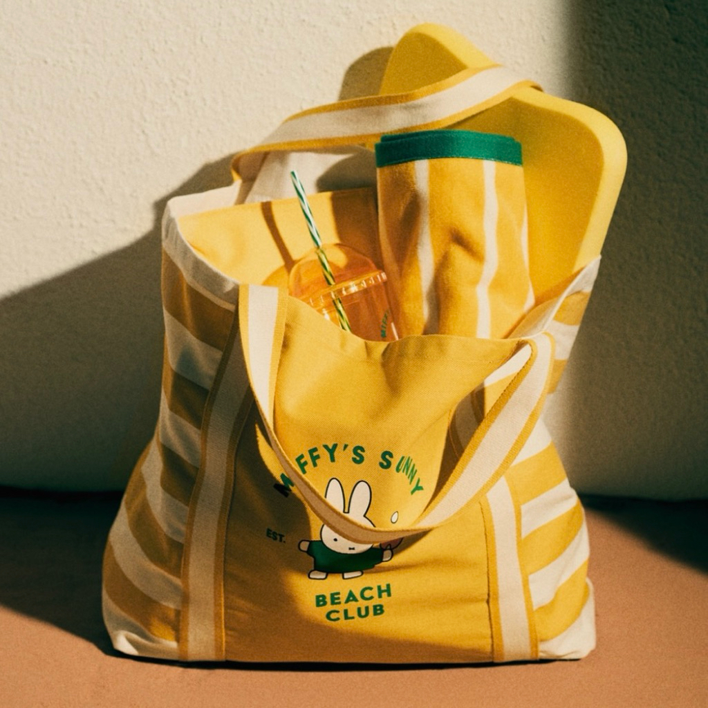 💛h&m home x miffy beach bag (พร้อมส่ง)