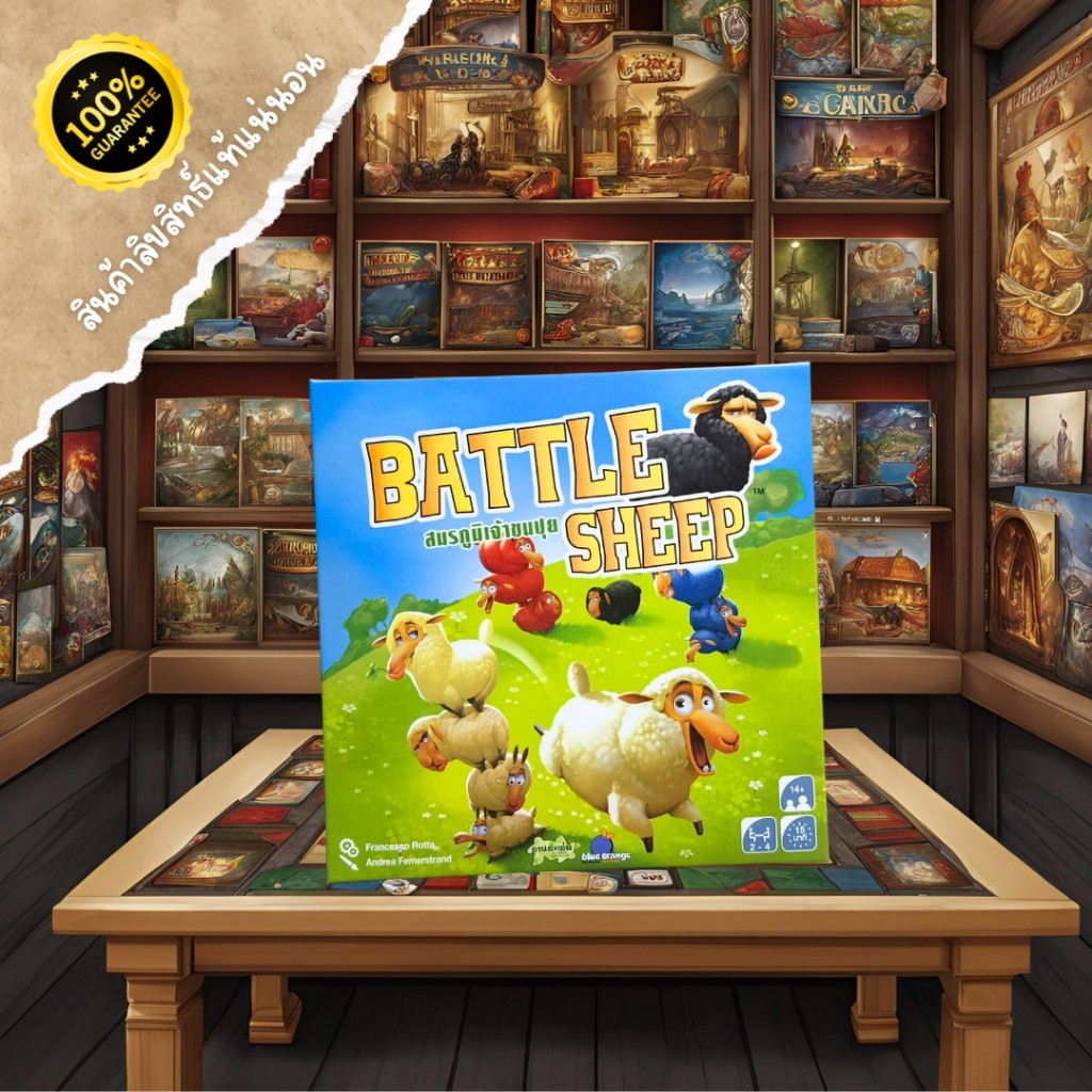 Battle Sheep Board Game บอร์ดเกมแกะสุดป่วน วางแผนชิงพื้นที่แบบสนุก ลุ้นทุกการเดิน เกมเบาแต่มีชั้นเชิ