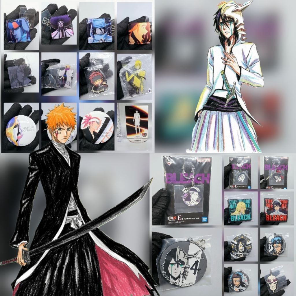 (พร้อมส่ง/แท้ ✅️) ของสะสม อนิเมะ bleach เทพมรณะ ichigo byakuya orihime อิจิโกะ เบียคุยะ ลูเคีย สงครามเลือดพันปี