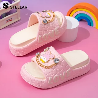 🍓พร้อมส่ง🍓STELLAR รองเท้าแตะสำหรับเด็ก การ์ตูนกระต่ายน่ารัก ด้านล่างนุ่มลื่น สบาย ราคาถูก ขนาด 24-35