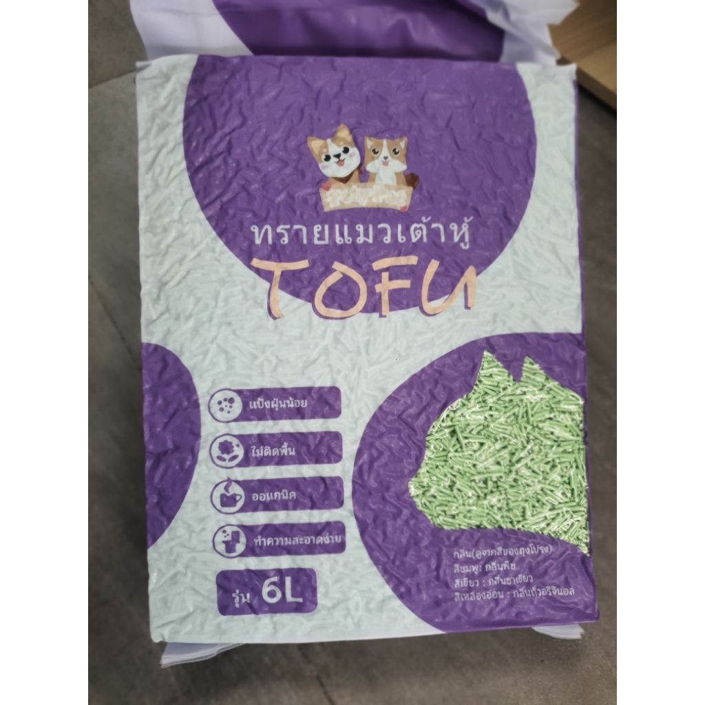 ทรายแมวเต้าหู้  Tofu 6L