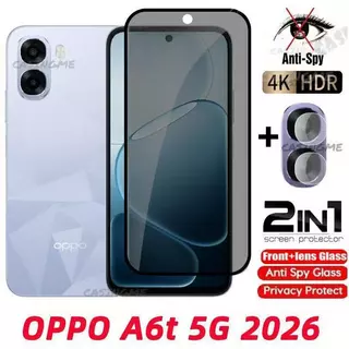 ฟิล์มกระจก เต็มจอ สำหรับ Oppo A6 A6X A6T A6S A6C A6Pro กันมองกันเสือก