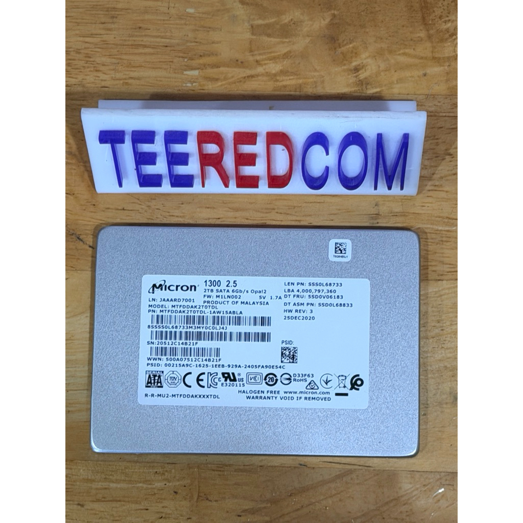 Micron 1300 2.5" SSD ความจุ 2TB มือสอง ของเเท้