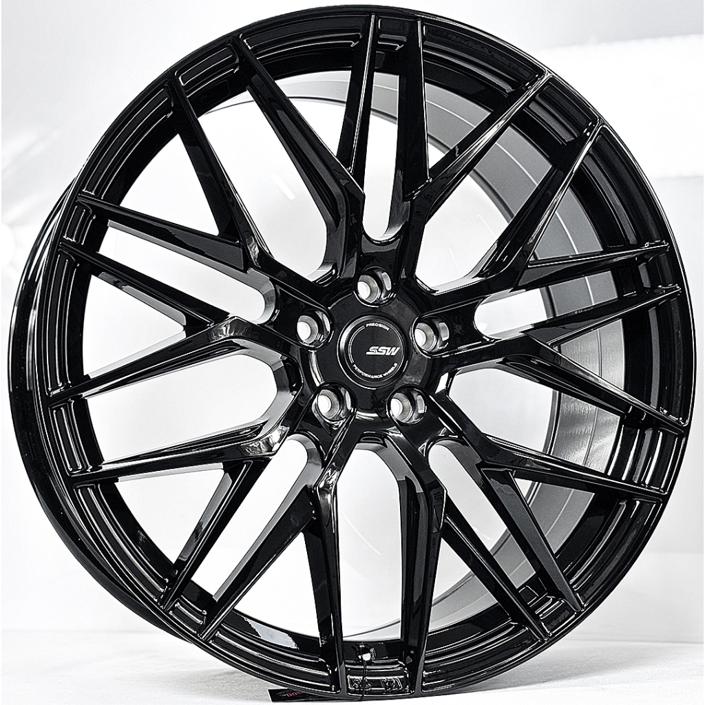 ล้อแม็กซ์ SSW S348 Vorsteiner ขอบ20นิ้ว 5รู108 สีดำเงา กว้าง8นิ้ว Offset38 [23043]