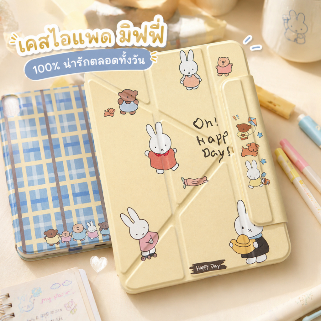 case For ไอแพด มีช่องใส่ปากกา Gen7/8/9 10.2 Air4/5 10.9 air3 Pro 10.5 Gen10/11A16 Air6/7/8Air11 ฝาหลัง TPUหลังใสขุ่น